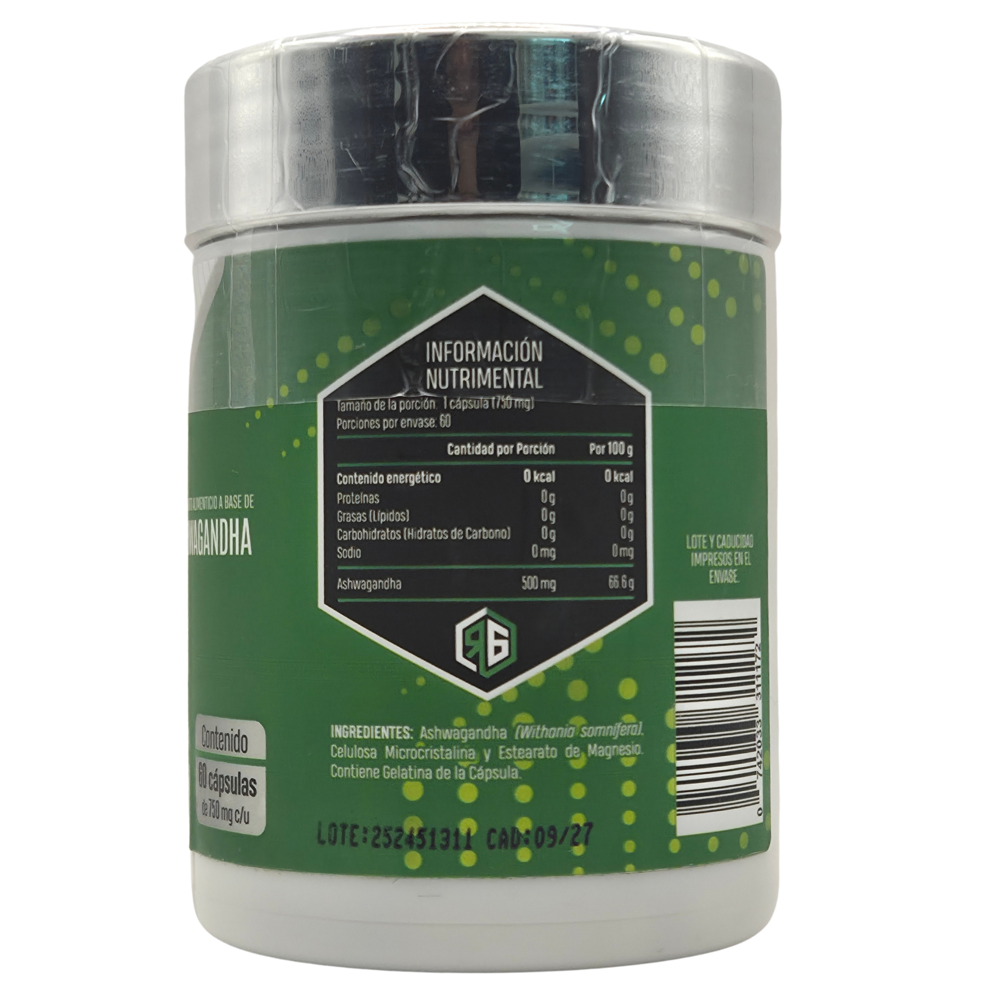 ASHWAGANDHA RED GOLD - 60 SERVICIOS - ADAPTÓGENO Y CONTROL DE ESTRÉS