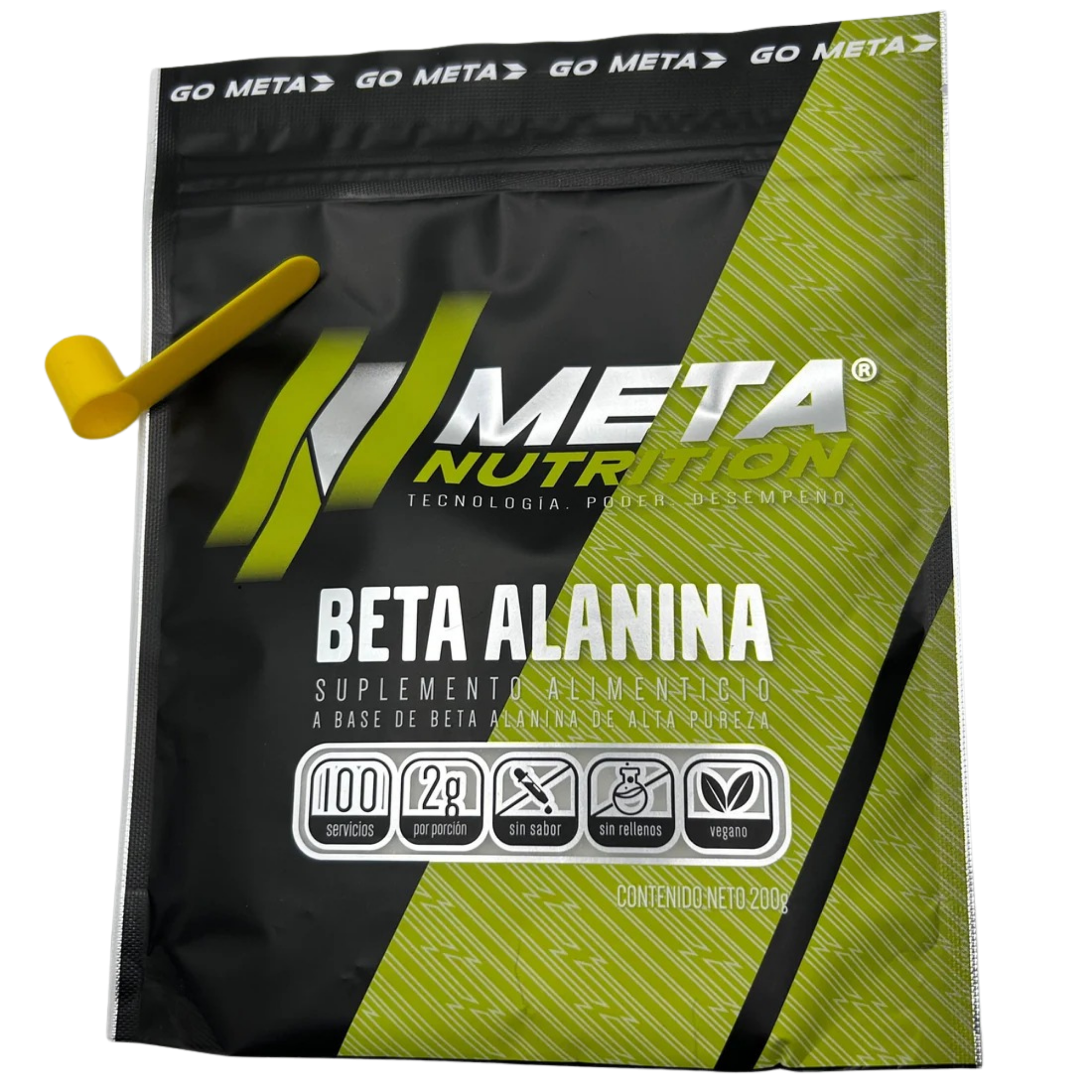 BETA ALANINA META NUTRITION - 100 SERVICIOS - RESISTENCIA Y FATIGA MUSCULAR