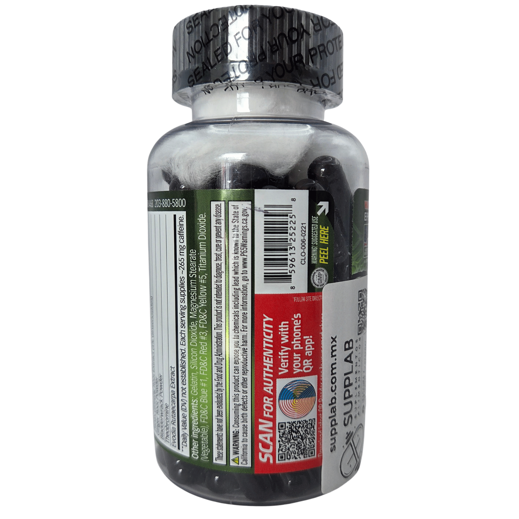 BLACK SPIDER 25 CLOMA PHARMA – TERMOGÉNICO 100 CÁPSULAS
