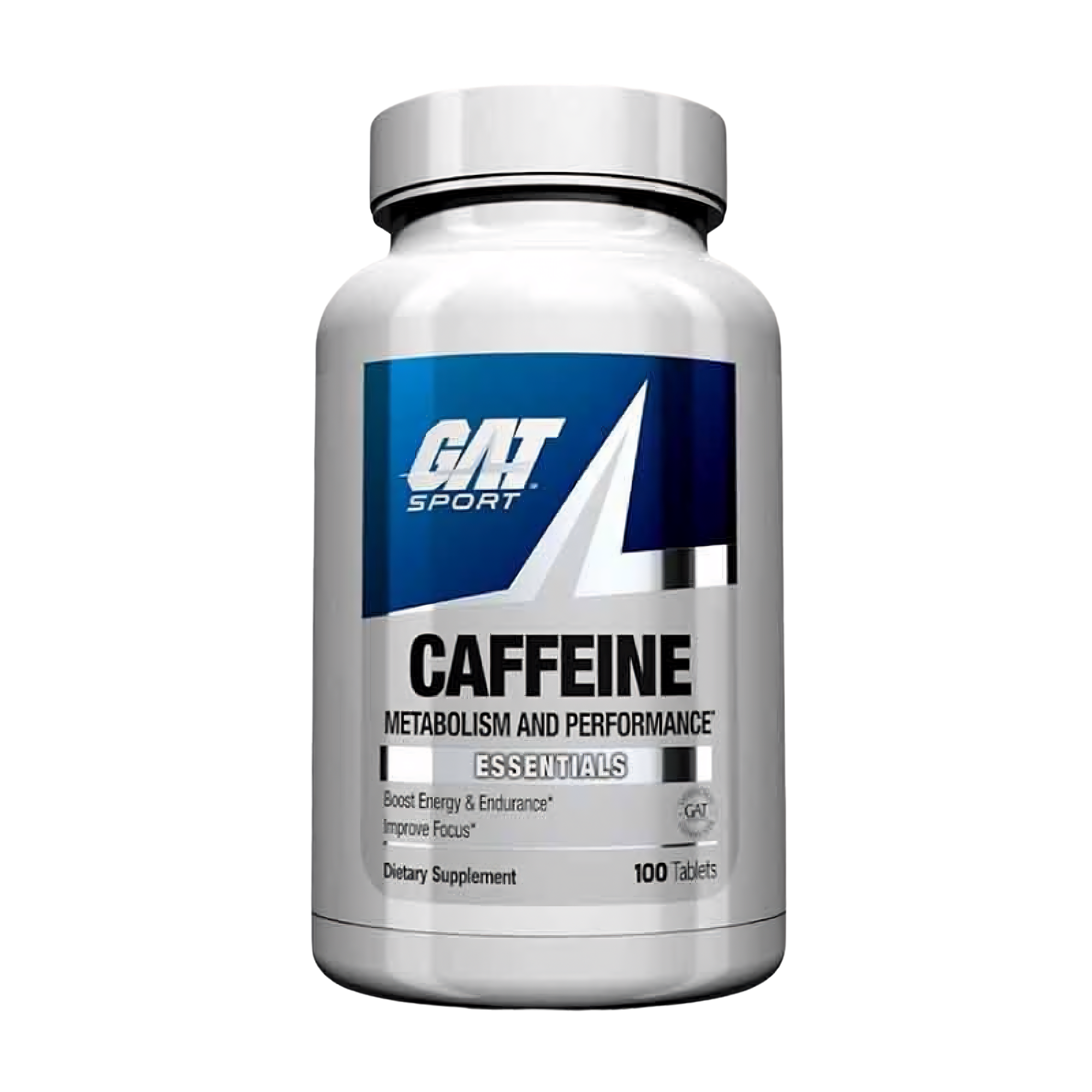 CAFFEINE 200 MG GAT SPORT - 100 TABLETAS - ENERGÍA Y ENFOQUE METABÓLICO