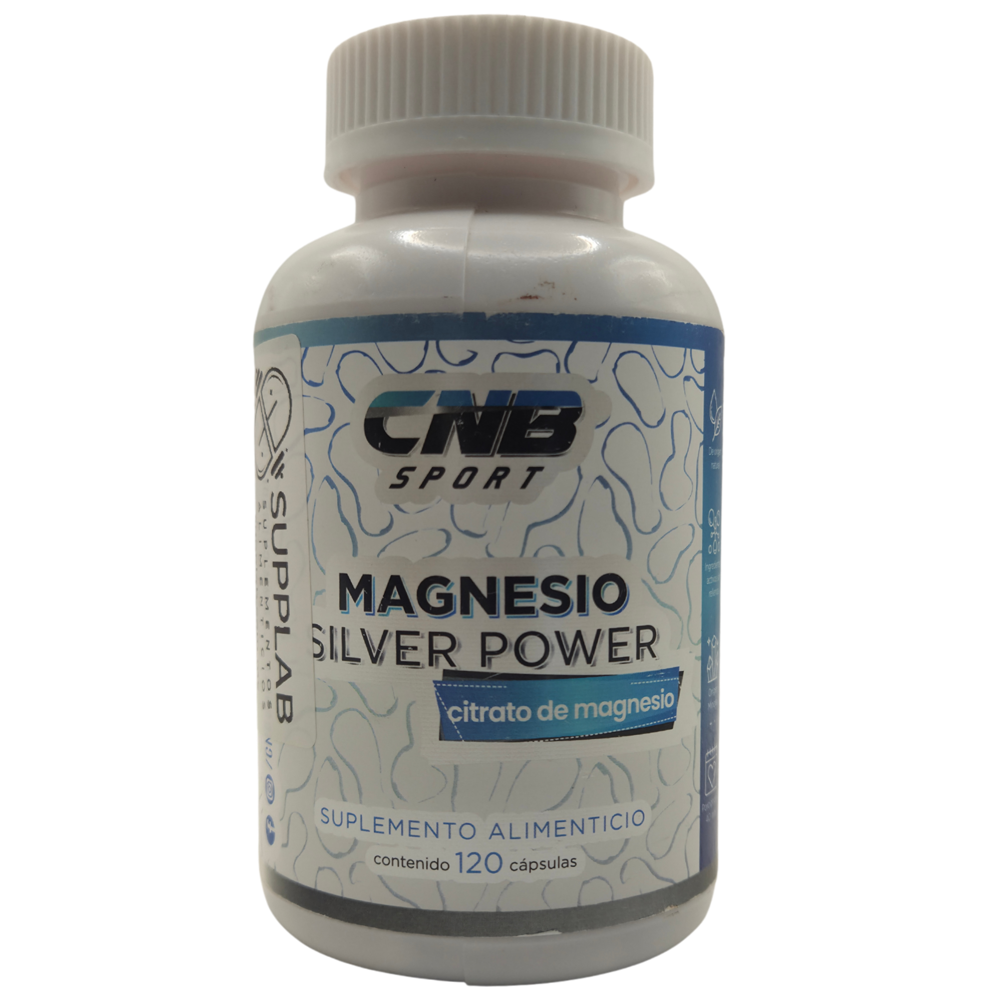 CITRATO DE MAGNESIO CNB - 120 CÁPSULAS - ALTA BIODISPONIBILIDAD Y DESCANSO