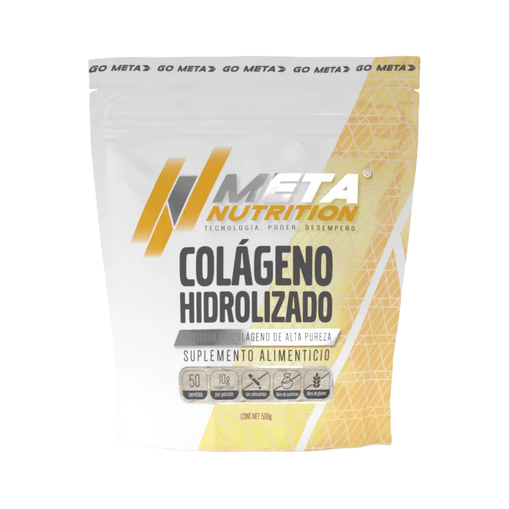 COLÁGENO HIDROLIZADO PURO META NUTRITION | PÉPTIDOS DE COLÁGENO SIN SABOR