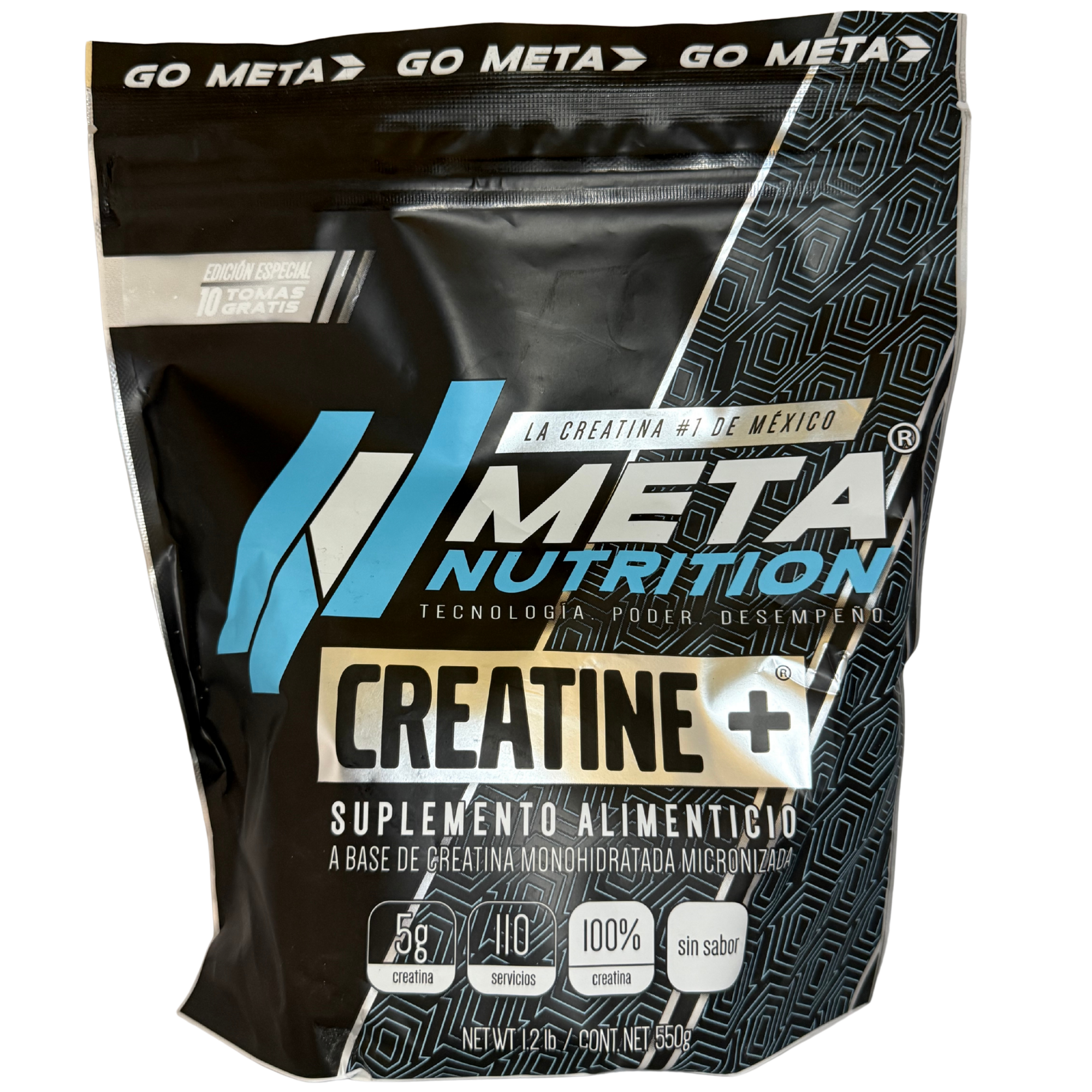 CREATINA META NUTRITION 550G SIN SABOR | CREATINA MONOHIDRATADA