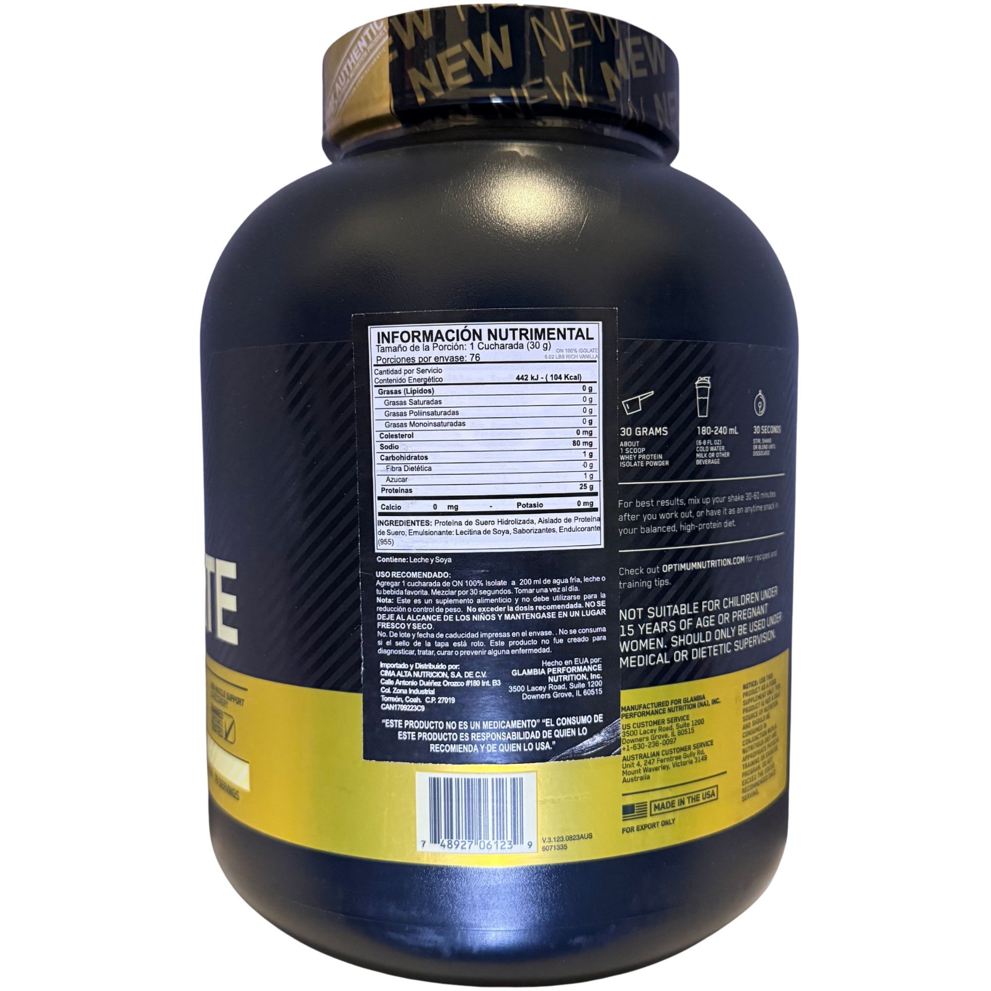 GOLD STANDARD ISOLATE - 5 LIBRAS