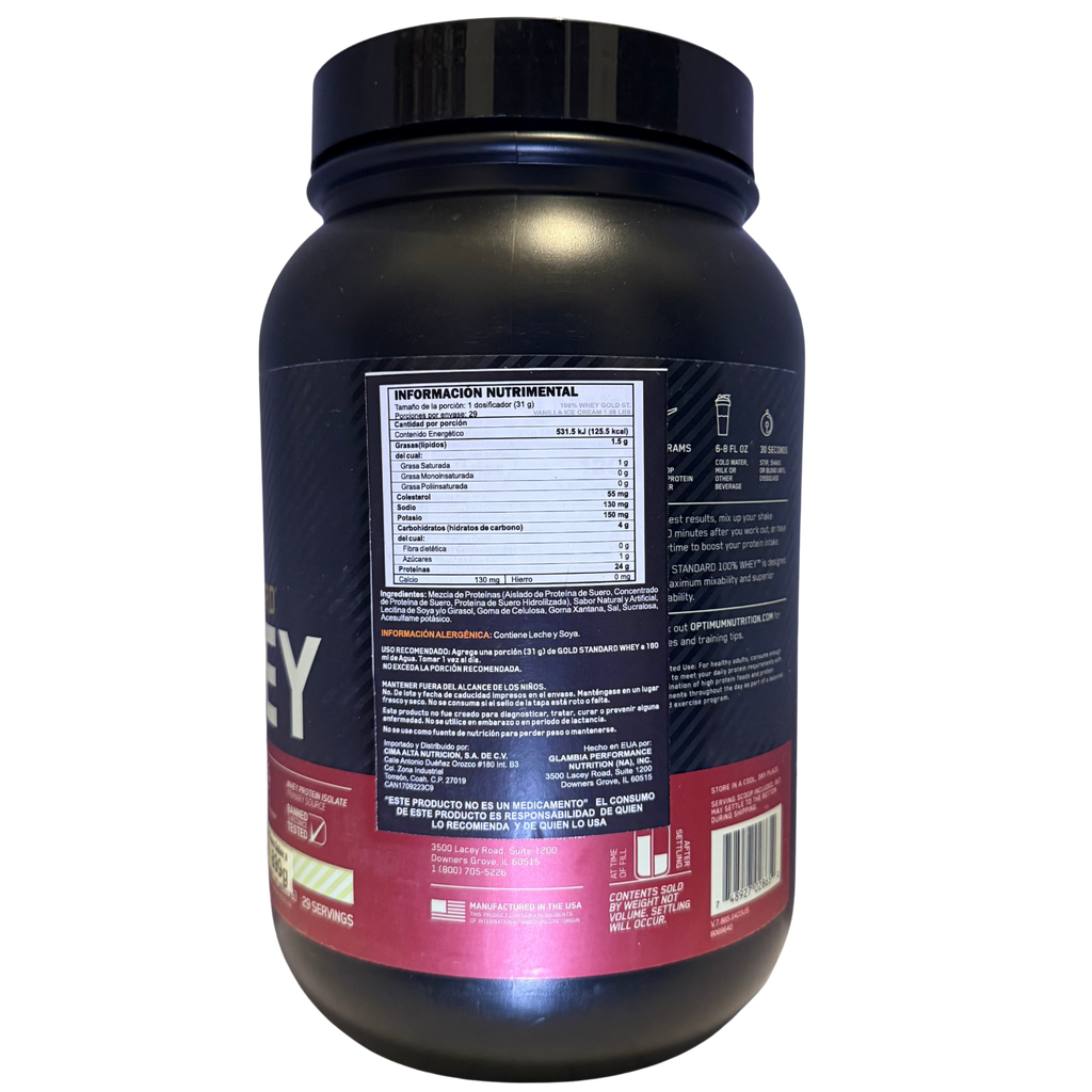 GOLD STANDARD WHEY - 2 LIBRAS
