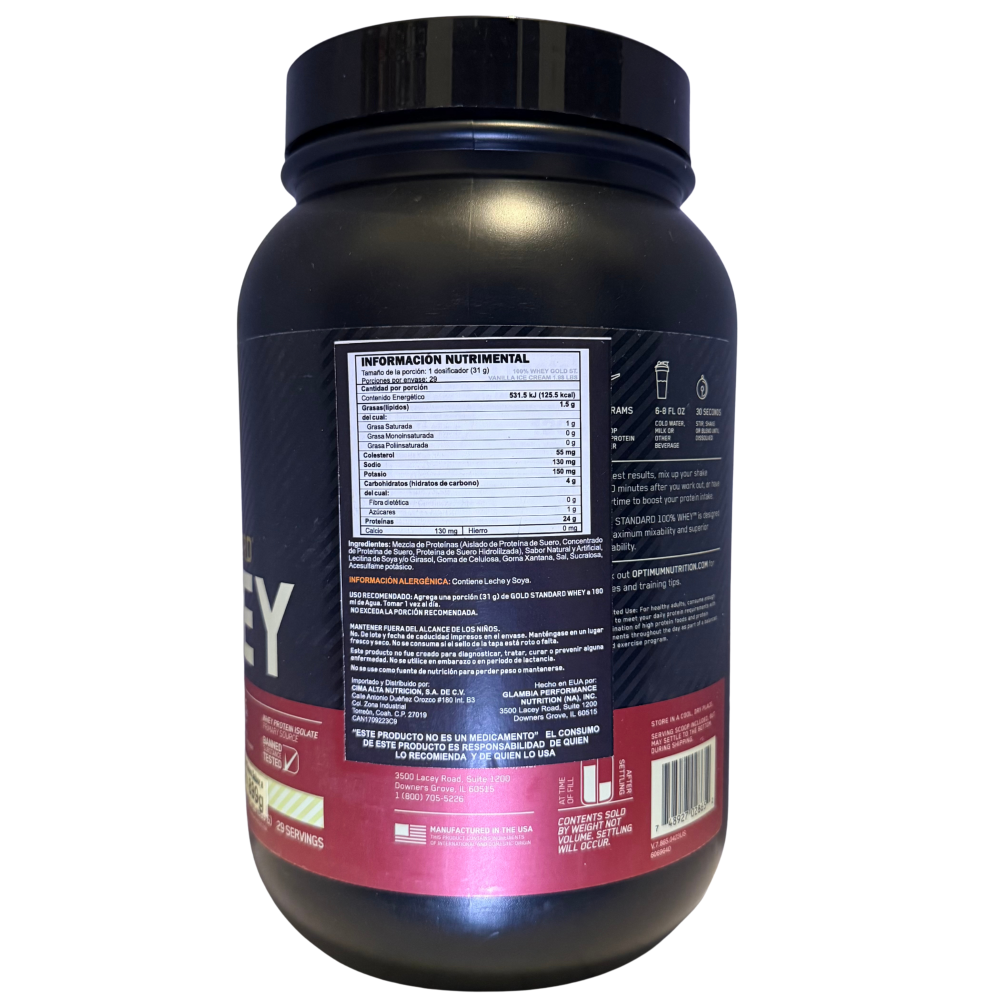 GOLD STANDARD WHEY - 2 LIBRAS