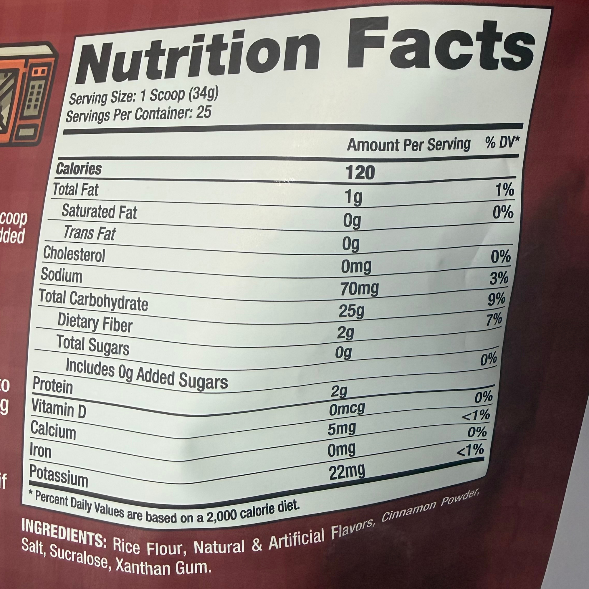 CREAMY RICE CEREAL - 25 SERVICIOS