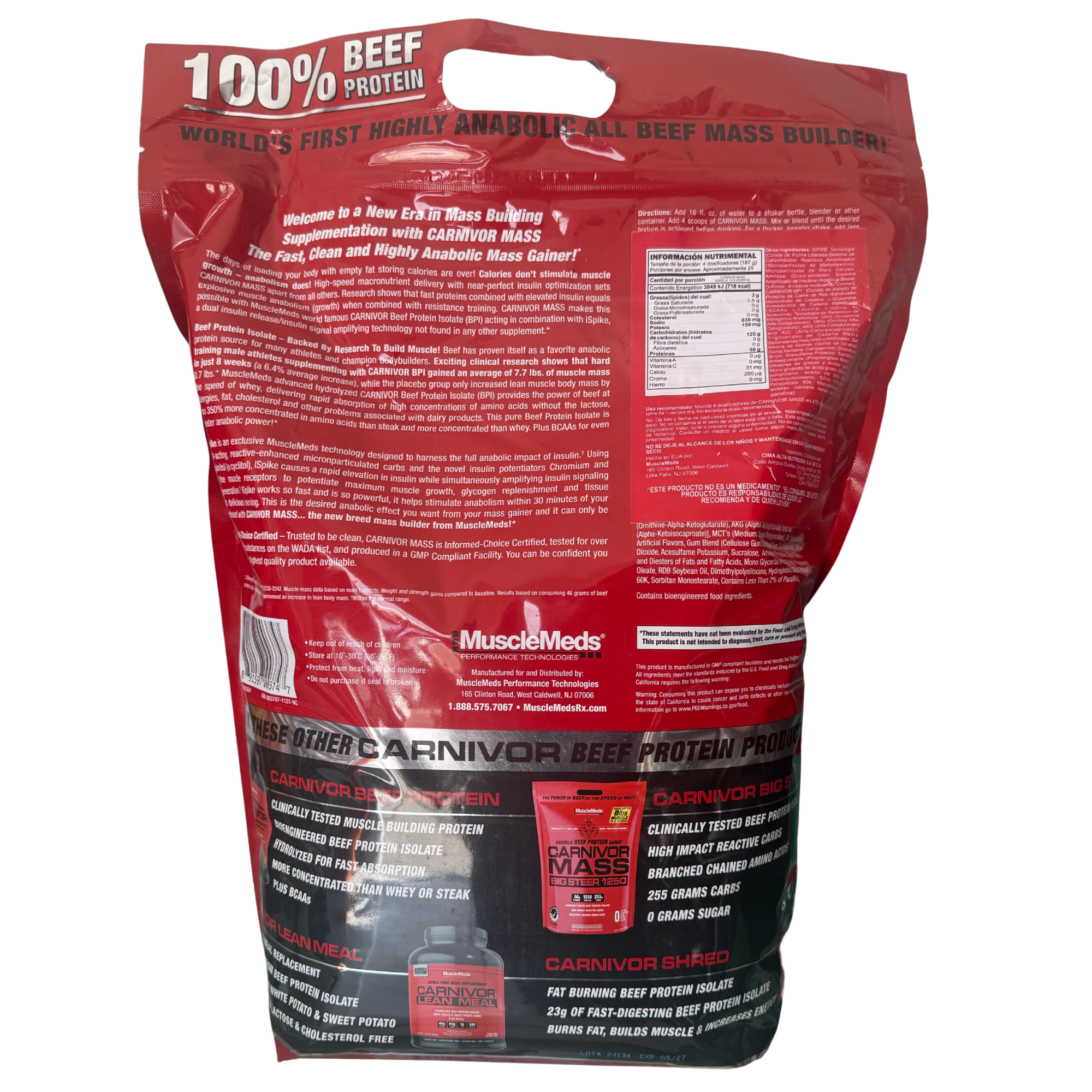 CARNIVOR MASS - 10 LIBRAS