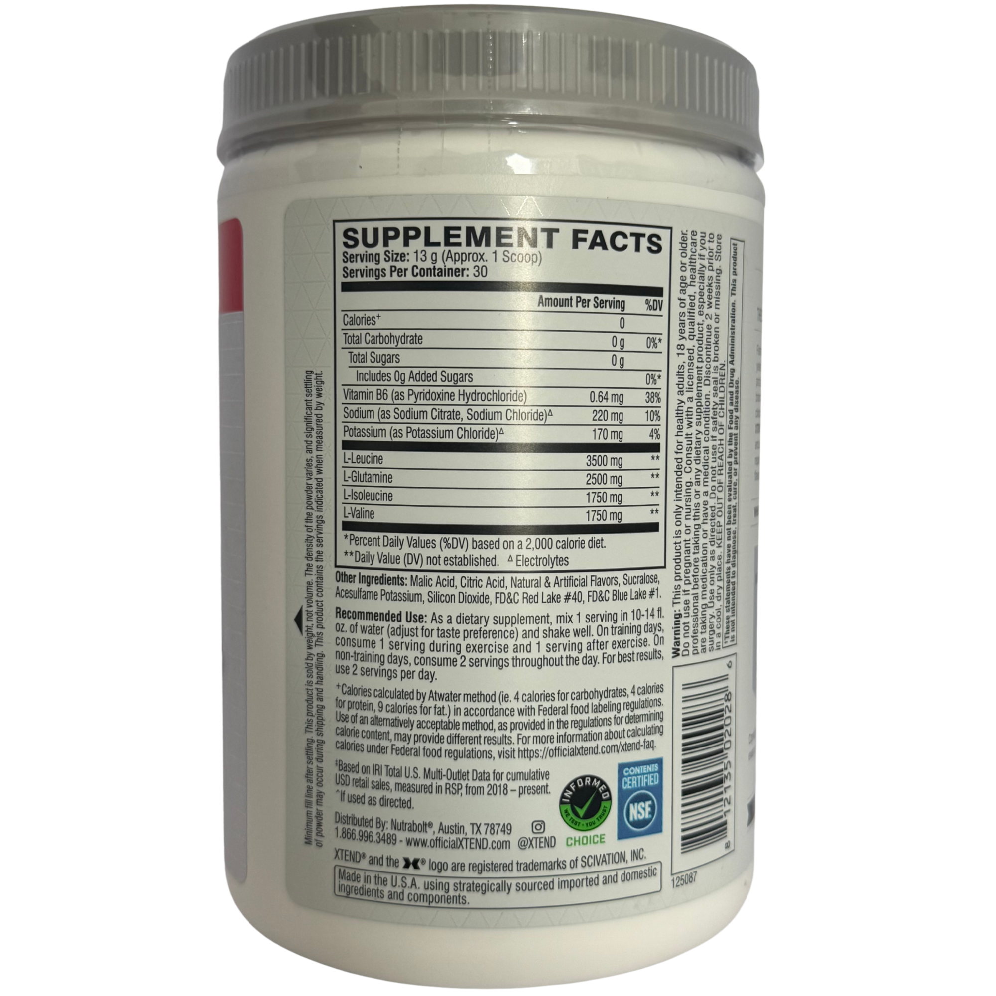 XTEND BCAA - 30 SERVICIOS - Supplab