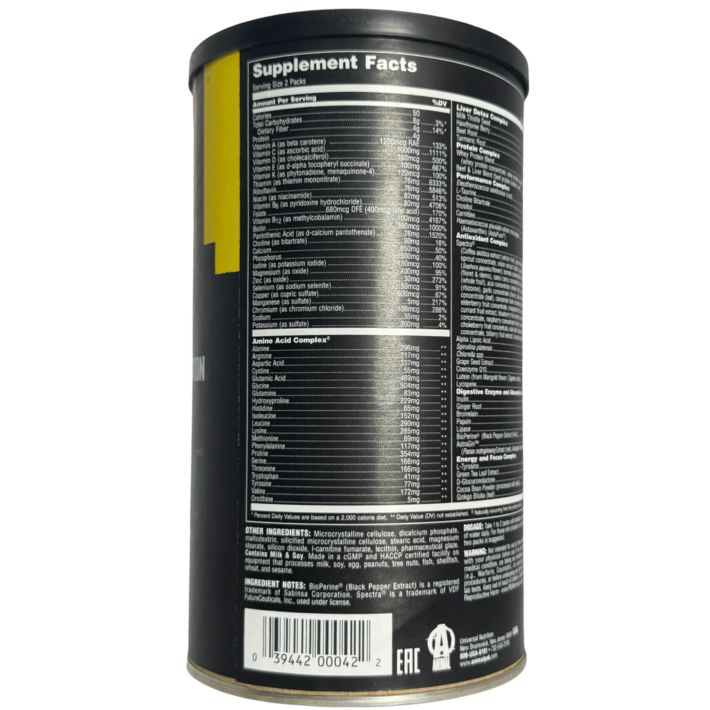 ANIMAL PAK ULTIMATE FOUNDATION – 44 PACKS - Supplab MX