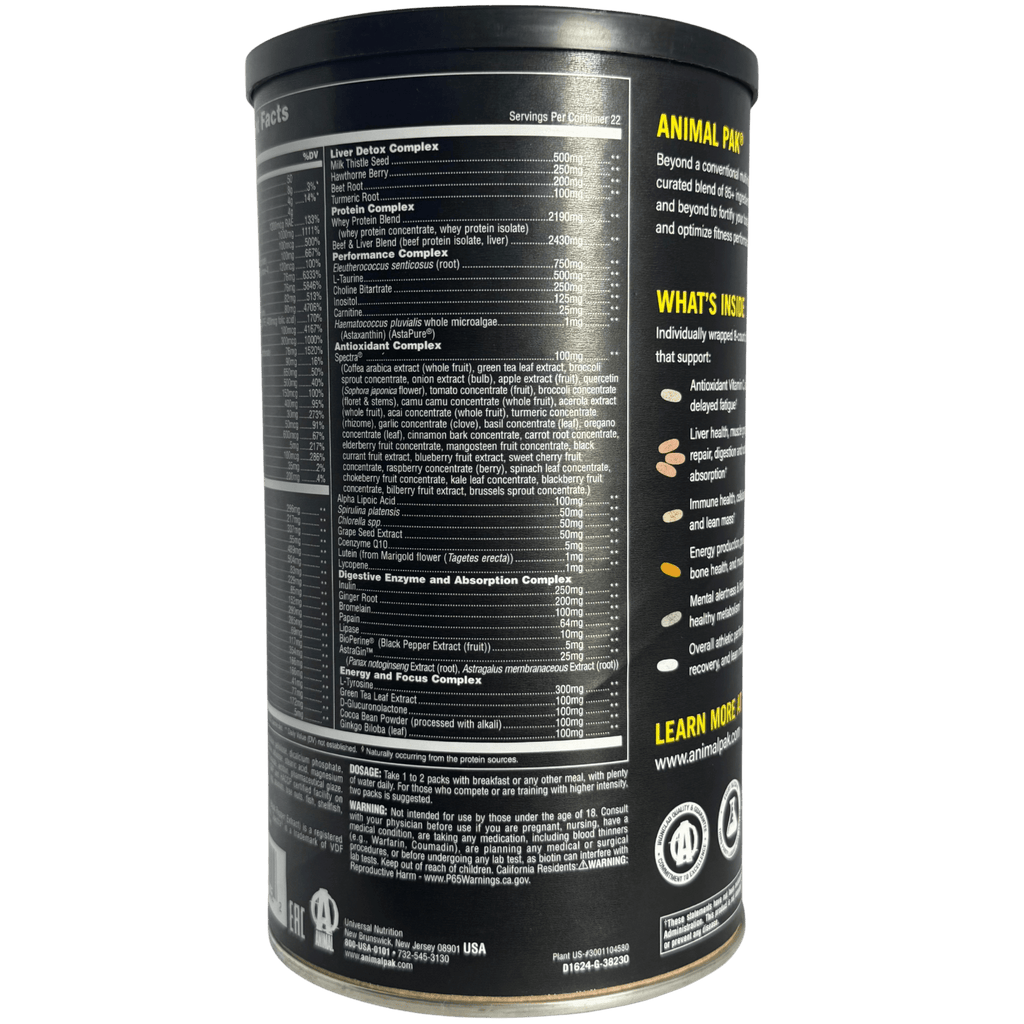 ANIMAL PAK ULTIMATE FOUNDATION – 44 PACKS - Supplab MX