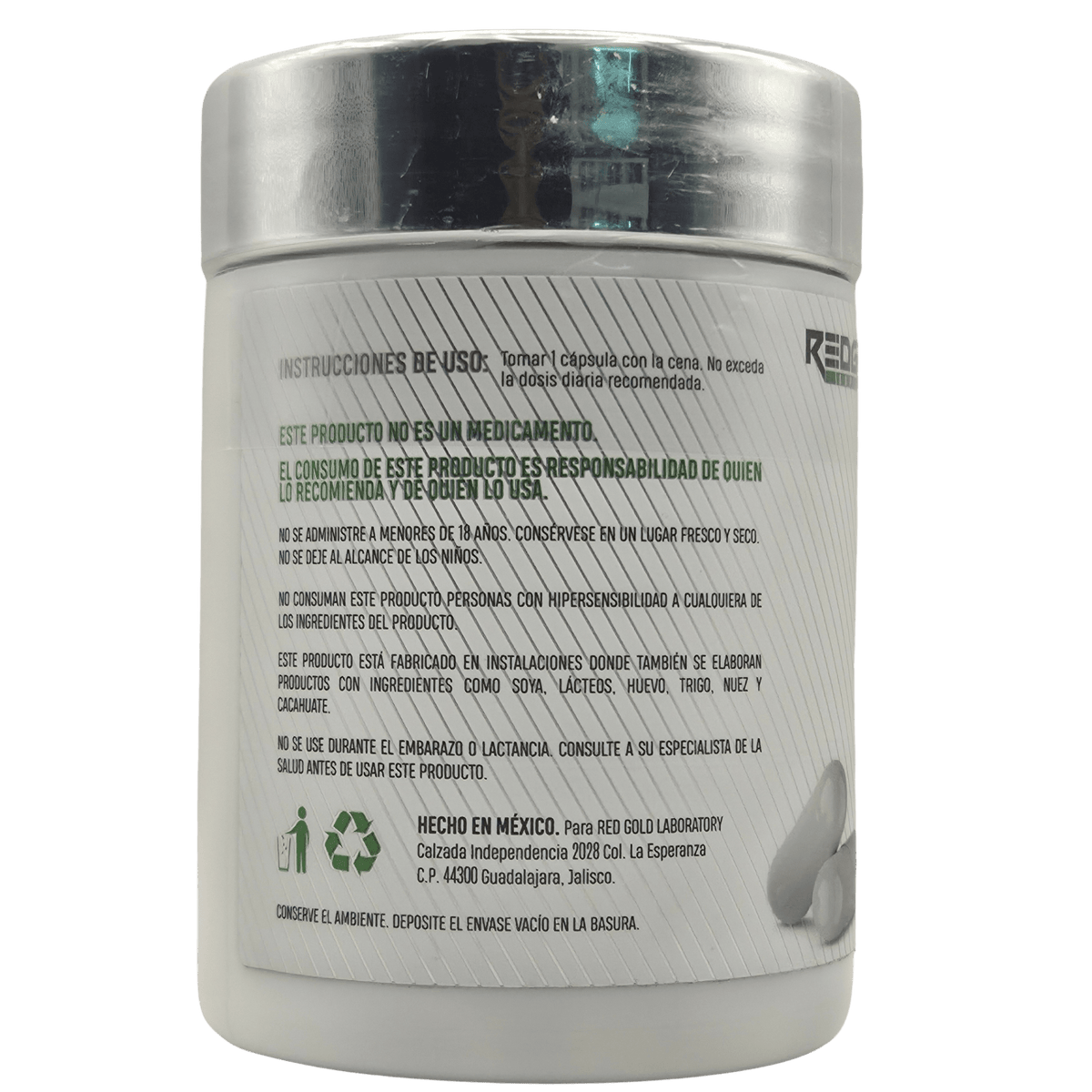 ASHWAGANDHA RED GOLD - 60 SERVICIOS - ADAPTÓGENO Y CONTROL DE ESTRÉS - Supplab MX