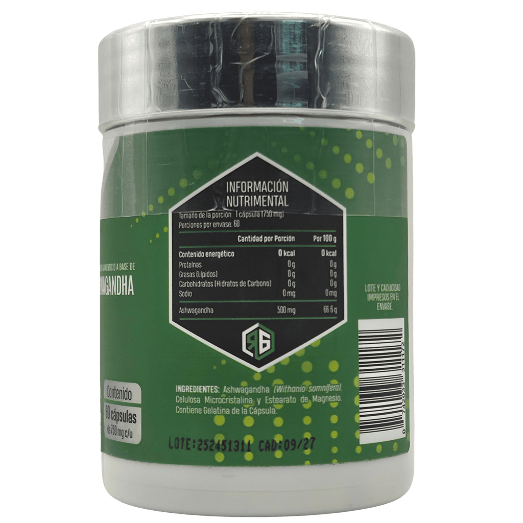 ASHWAGANDHA RED GOLD - 60 SERVICIOS - ADAPTÓGENO Y CONTROL DE ESTRÉS - Supplab MX