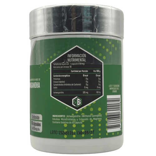 ASHWAGANDHA RED GOLD - 60 SERVICIOS - ADAPTÓGENO Y CONTROL DE ESTRÉS - Supplab MX