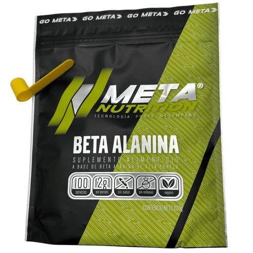 BETA ALANINA META NUTRITION – 100 SERVICIOS - Supplab MX