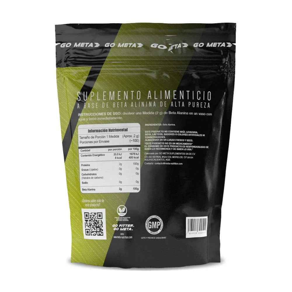 BETA ALANINA META NUTRITION – 100 SERVICIOS - Supplab MX