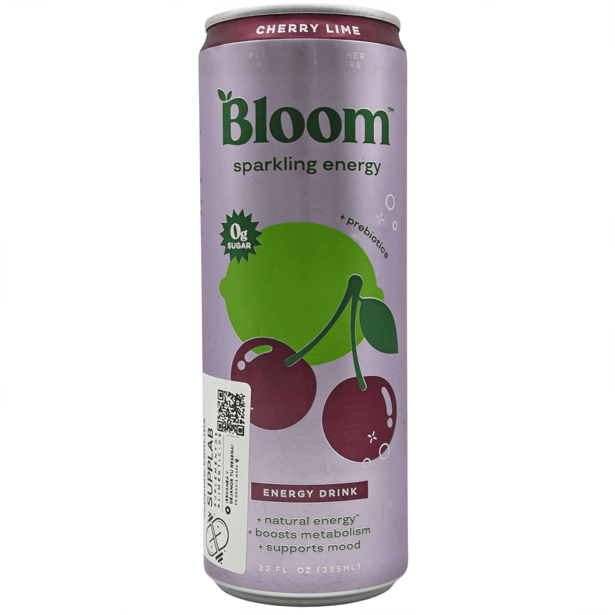 Bloom Sparkling Energy Sin Azúcar 355 ml – Lata Individual - Supplab MX