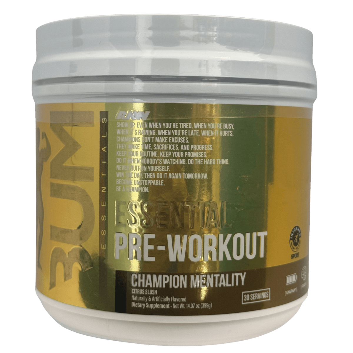 BUM ESSENTIAL RAW – 30 SERVICIOS - Supplab MX