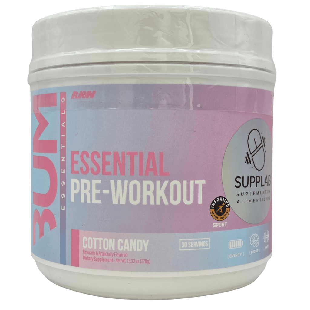 RAW CBUM Essential Pre, pre-entreno en polvo de 30 servicios