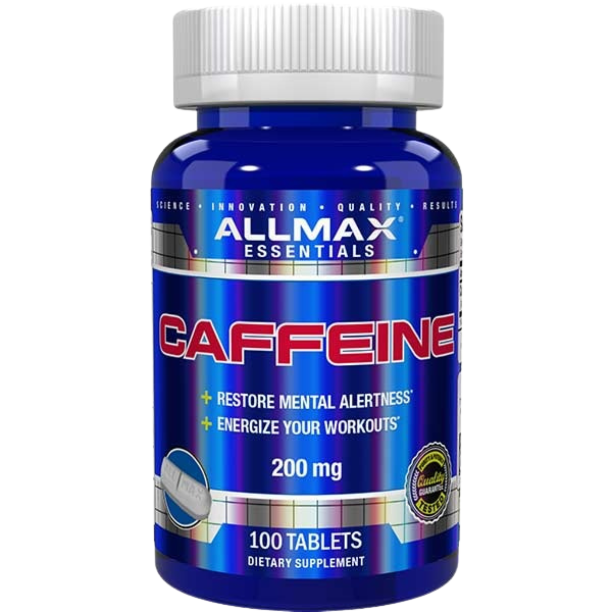CAFEÍNA ALLMAX – 100 TABLETAS - Supplab MX
