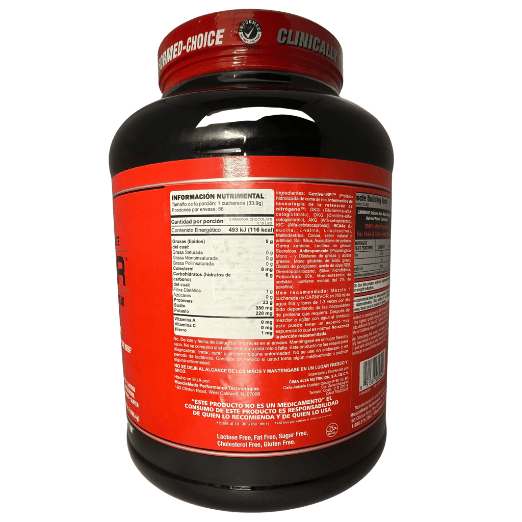 CARNIVOR MUSCLEMEDS – 4.19 LB PROTEÍNA - Supplab MX