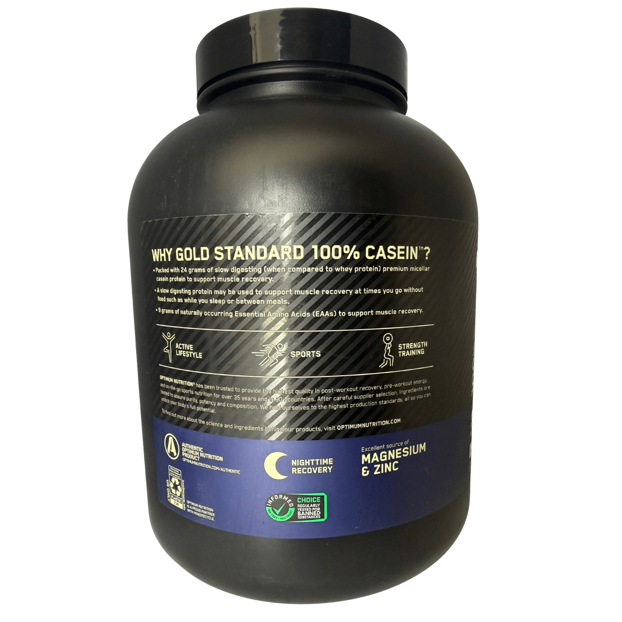 CASEIN PROTEIN OPTIMUM NUTRITION – 5 LB - Supplab MX