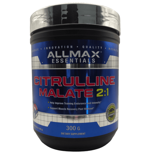 ALLMAX Citrulline Malate 2:1, suplemento de citrulina malato en polvo de 300 g frontal