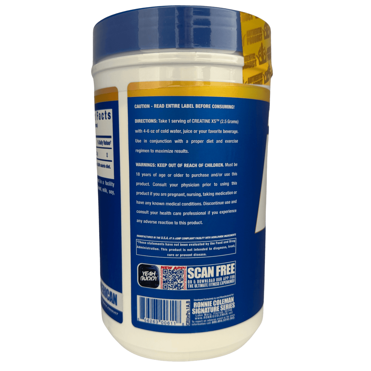 CREATINA RONNIE COLEMAN – 1 KG - Supplab MX