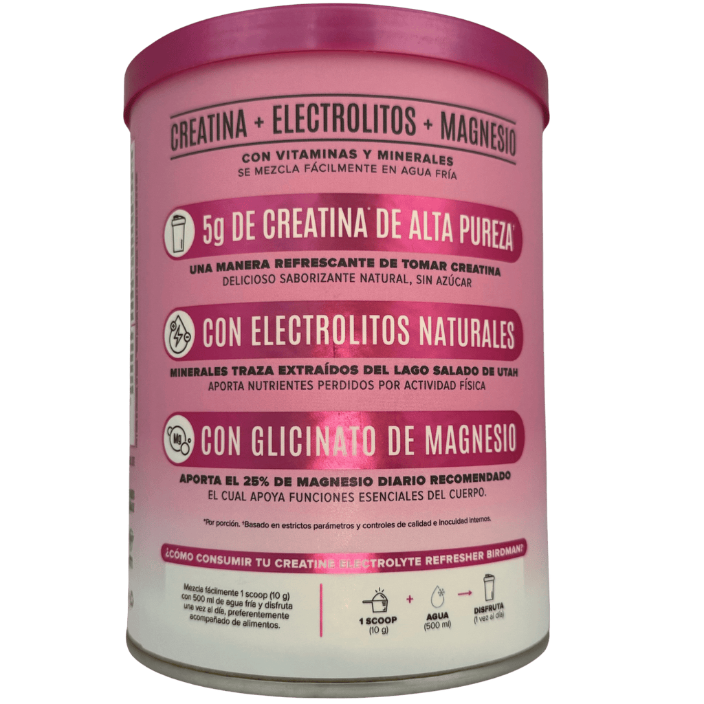 CREATINE ELECTROLYTE REFRESHER BIRDMAN – 30 SERV - Supplab MX