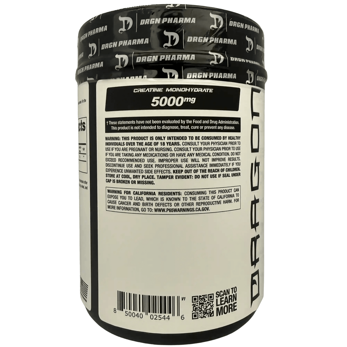 Dragon Pharma Creatine Monohydrate – Creatina monohidratada en polvo - Supplab MX