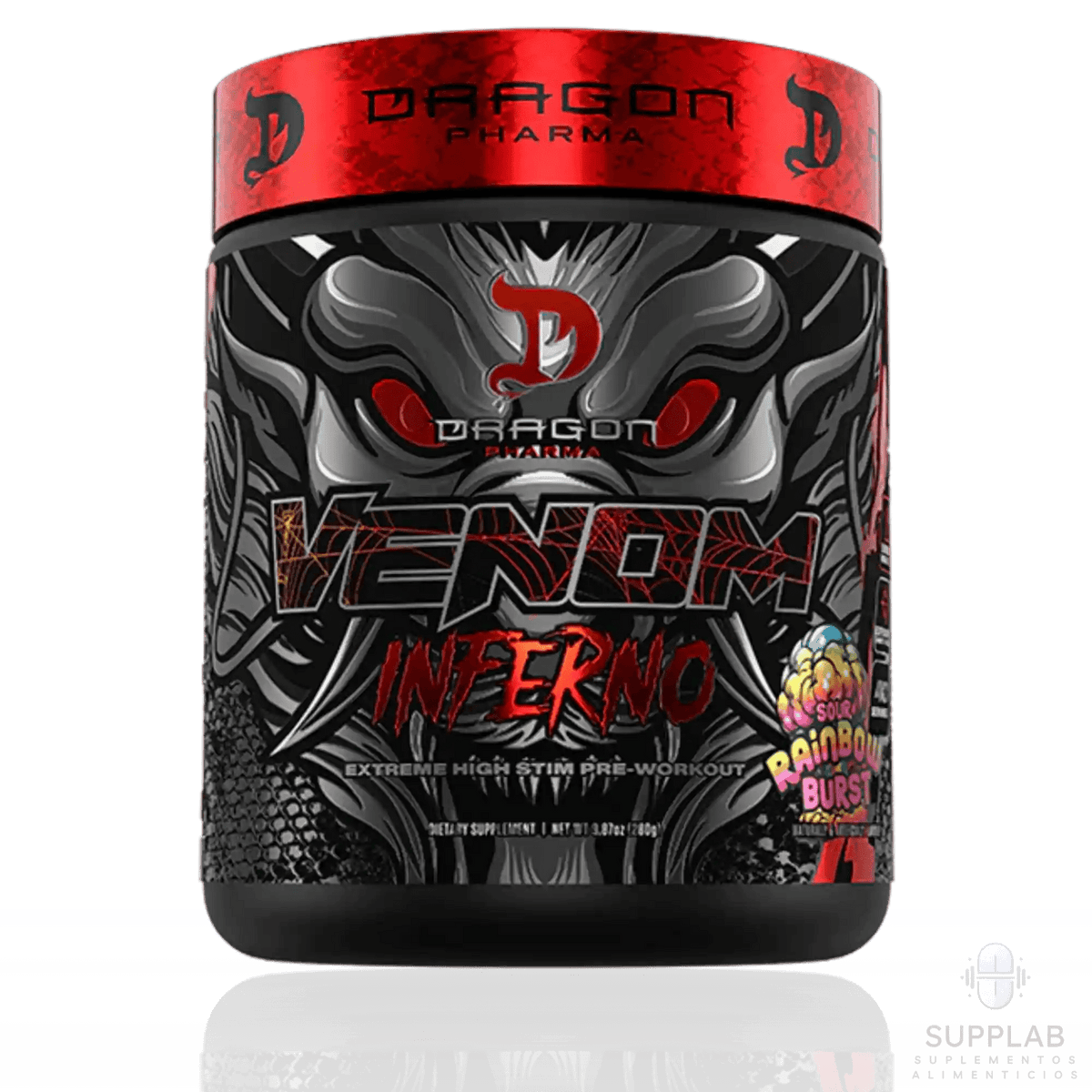 Dragon Pharma Venom Inferno 20/40 servicios – Preentreno - Supplab MX