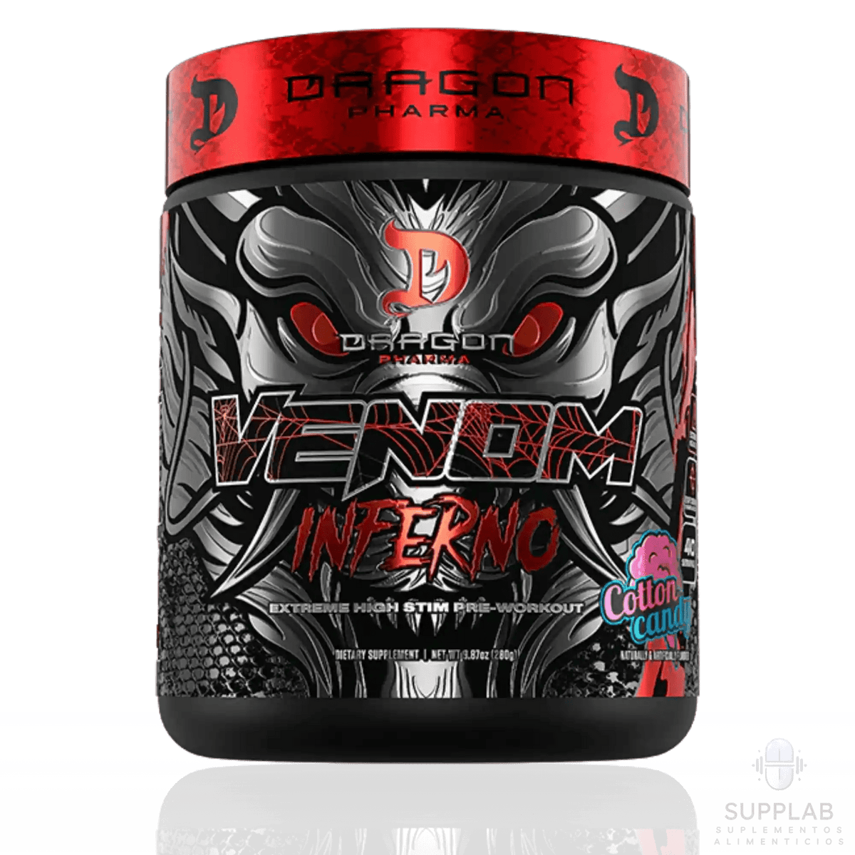 Dragon Pharma Venom Inferno 20/40 servicios – Preentreno - Supplab MX