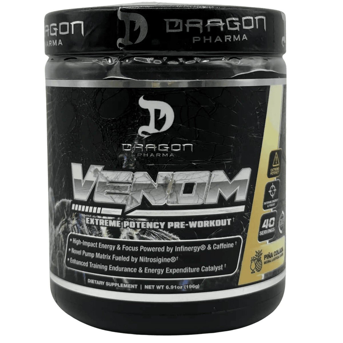 Dragon Pharma Venom Pre Entreno – 40 servicios - Supplab MX