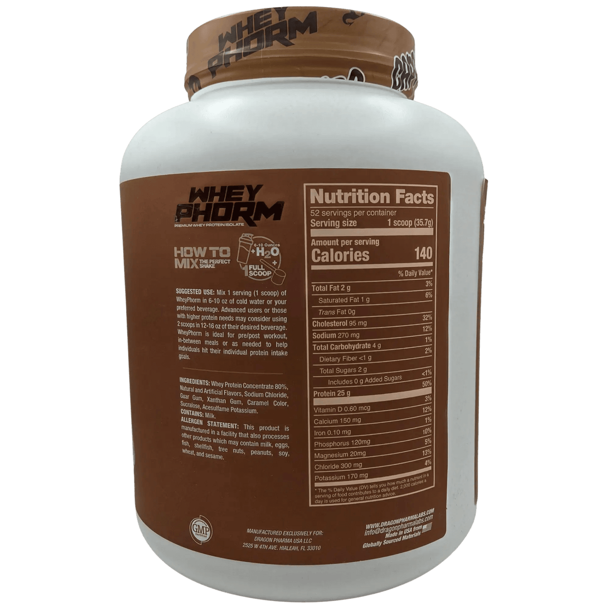 Dragon Pharma WheyPhorm 4 lb – Proteína de Suero - Supplab MX