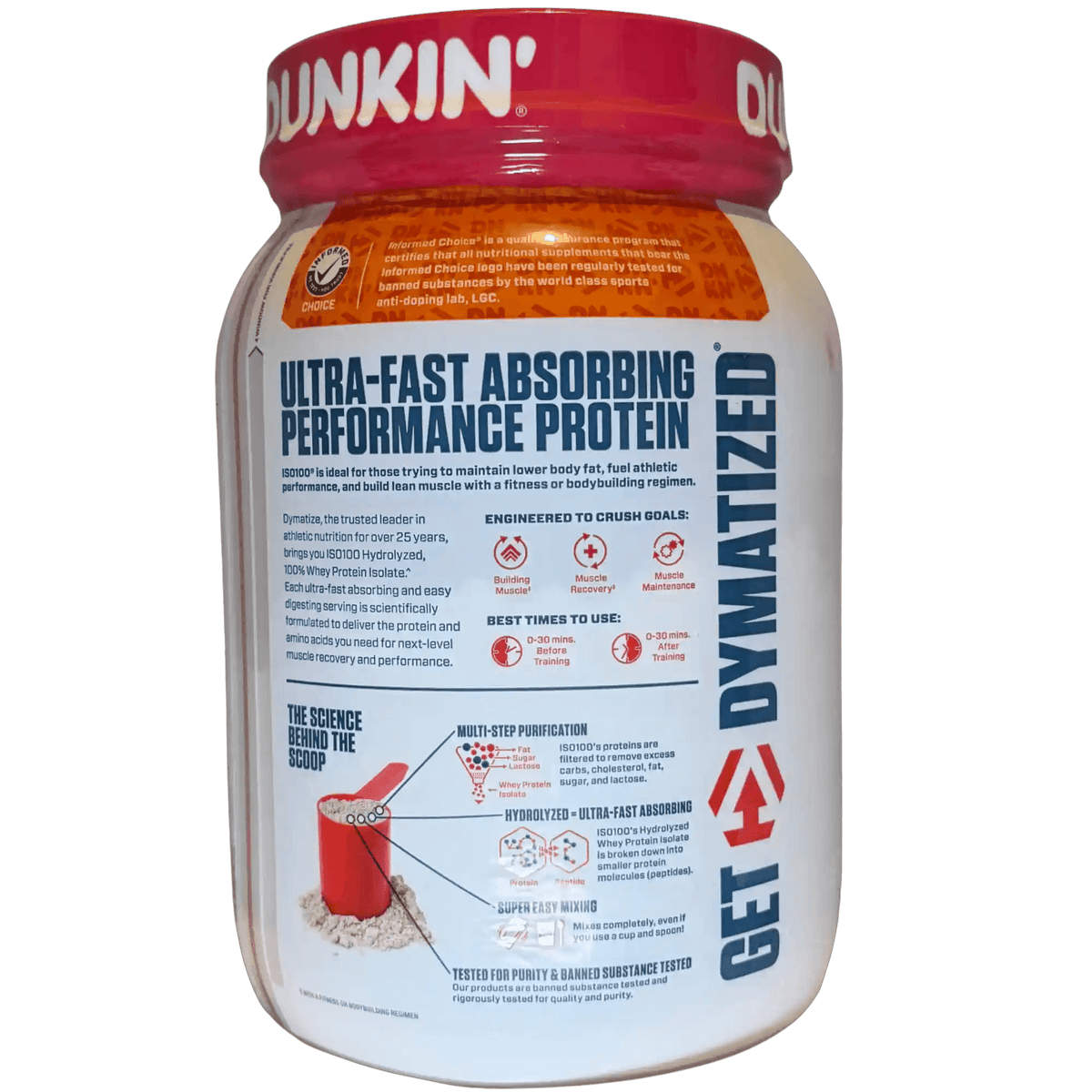 Dymatize ISO100 610 g – Proteína hidrolizada 20 servicios - Supplab MX