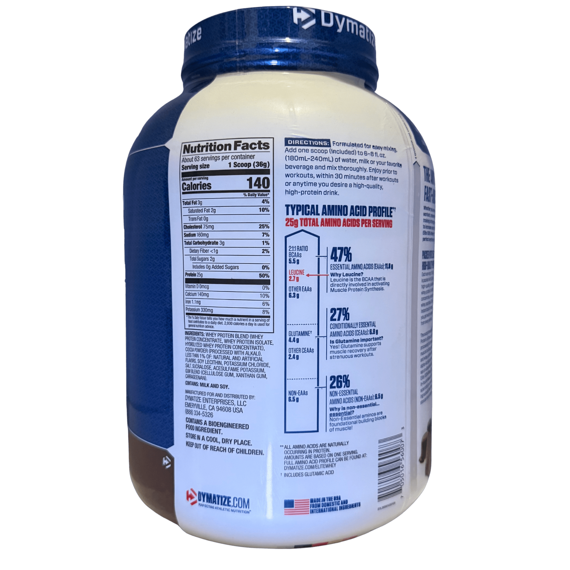 ELITE WHEY DYMATIZE – 5 LB PROTEÍNA - Supplab MX