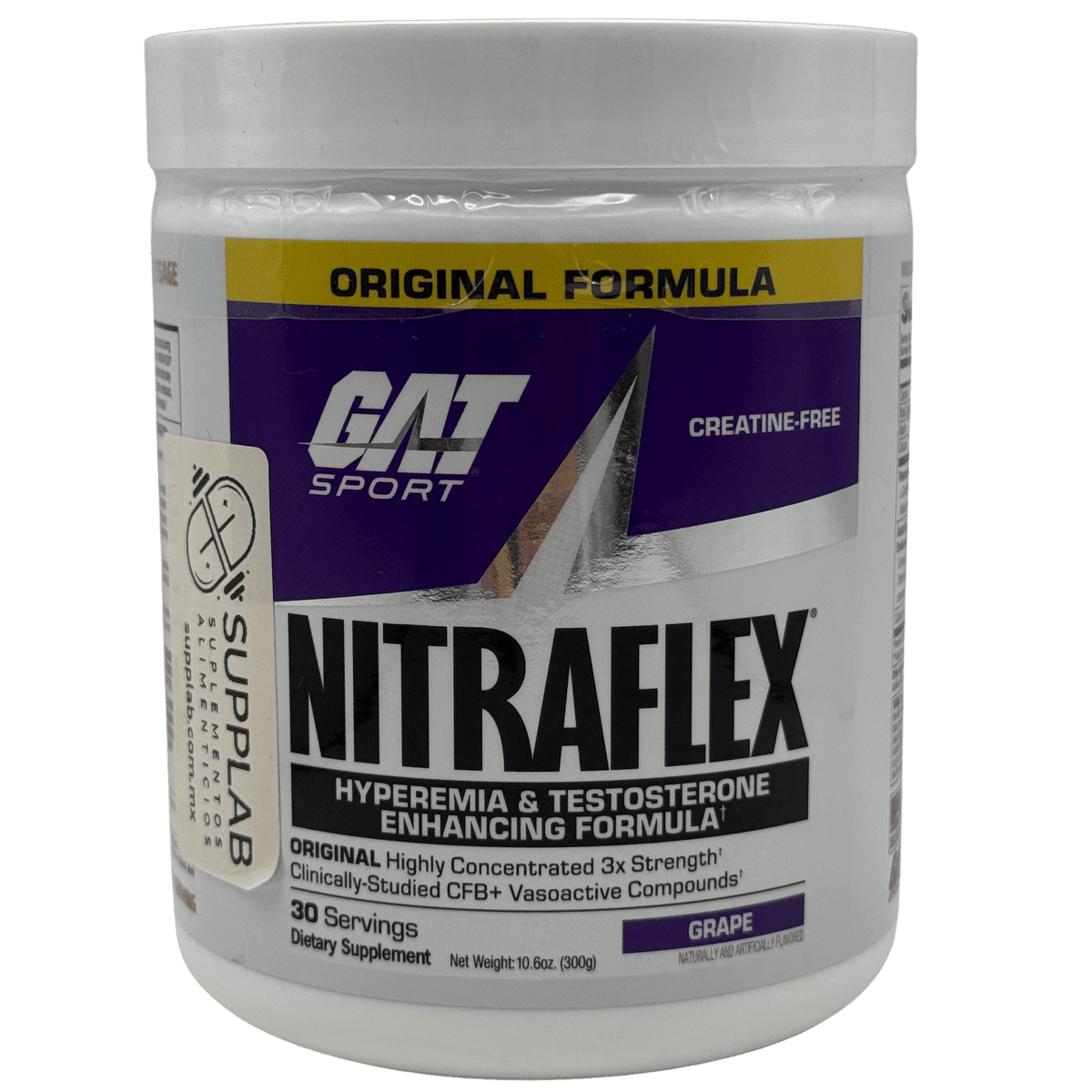 GAT Sport Nitraflex 30 servicios – Preentreno en polvo - Supplab MX