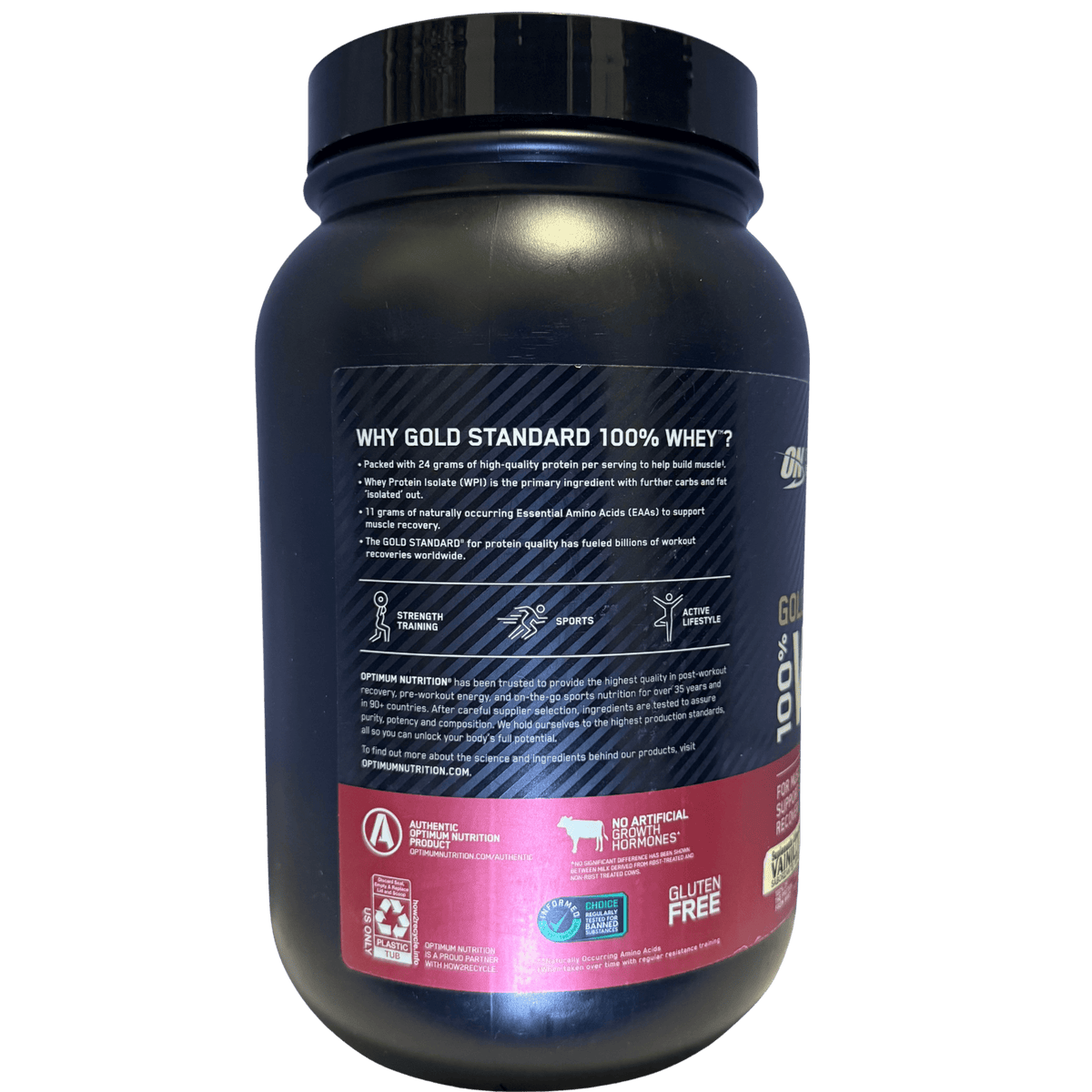 GOLD STANDARD 100% WHEY 2 LB – PROTEÍNA ON - Supplab MX
