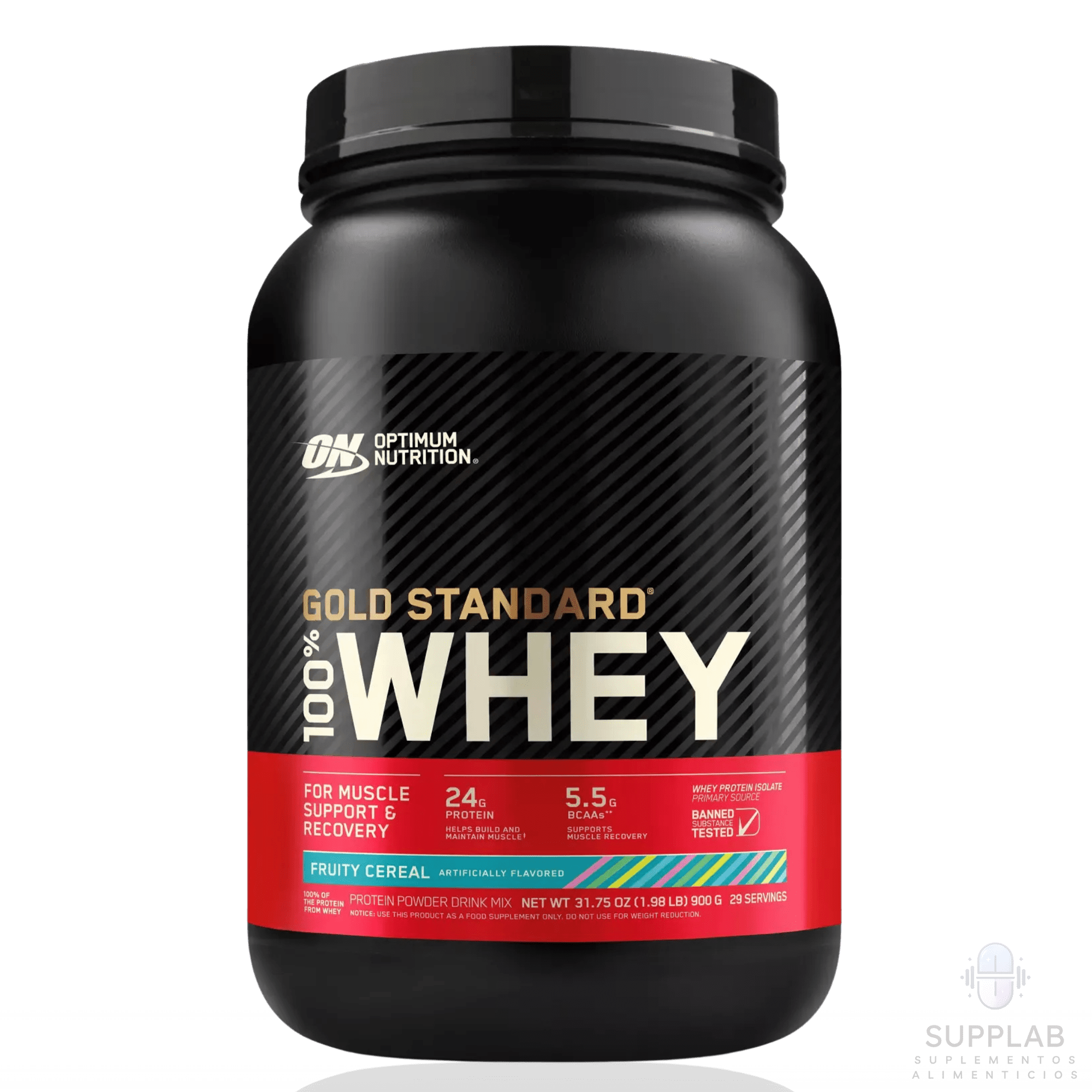 GOLD STANDARD 100% WHEY 2 LB – PROTEÍNA ON - Supplab MX