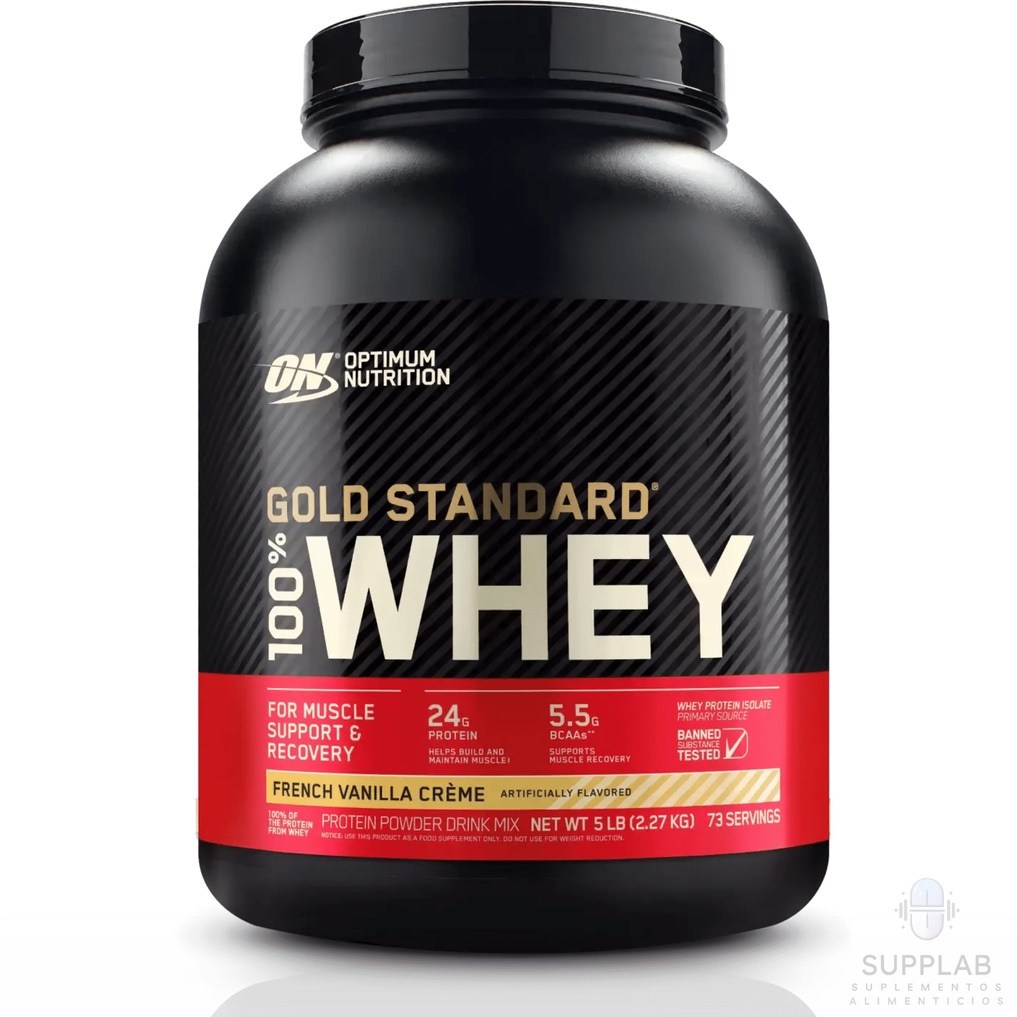GOLD STANDARD 100% WHEY 5 LB – PROTEÍNA ON - Supplab MX