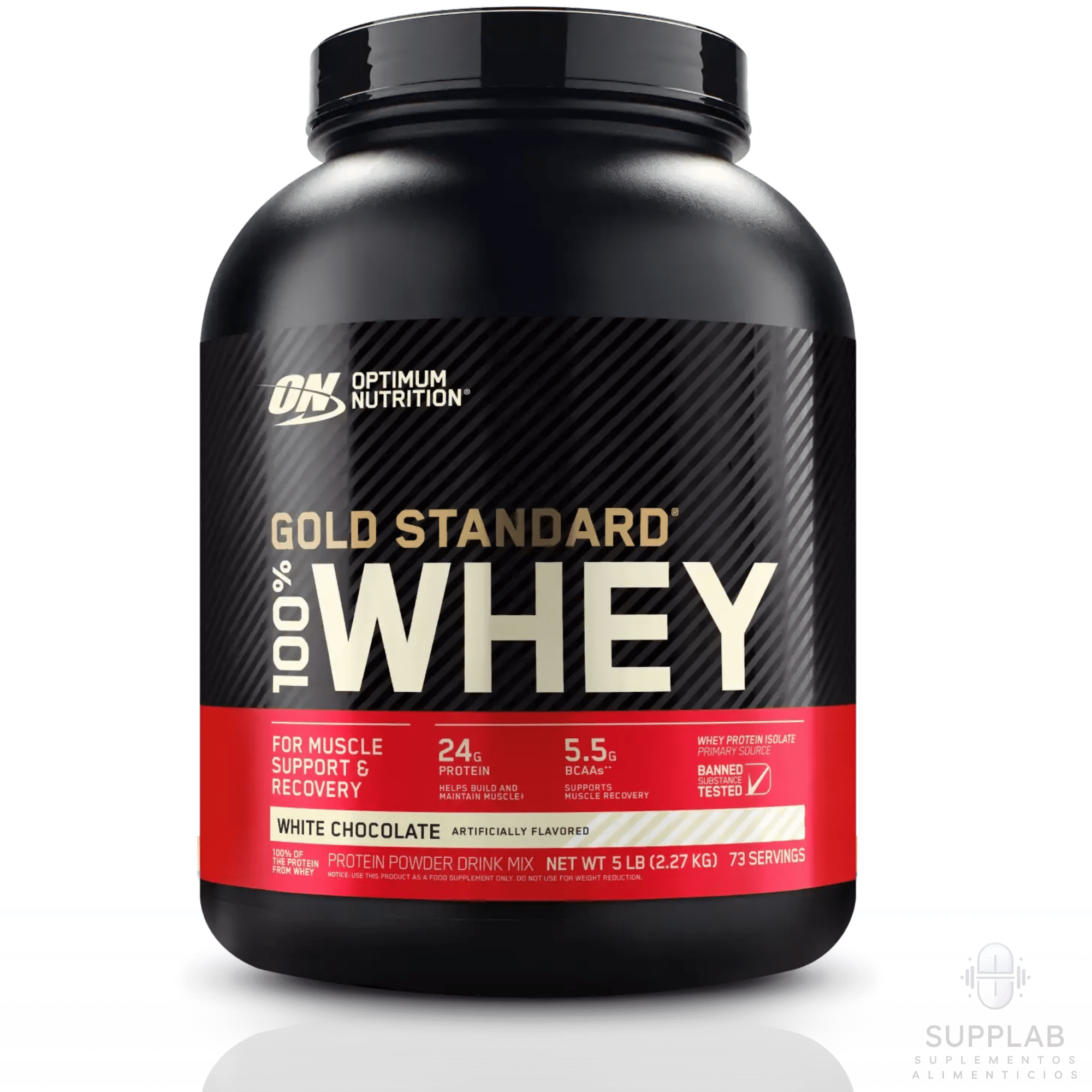 GOLD STANDARD 100% WHEY 5 LB – PROTEÍNA ON - Supplab MX