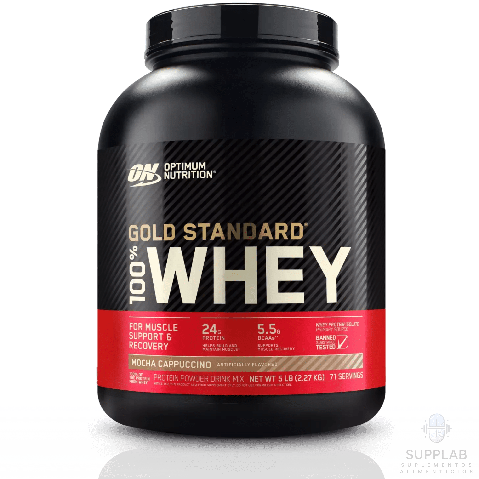 GOLD STANDARD 100% WHEY 5 LB – PROTEÍNA ON - Supplab MX