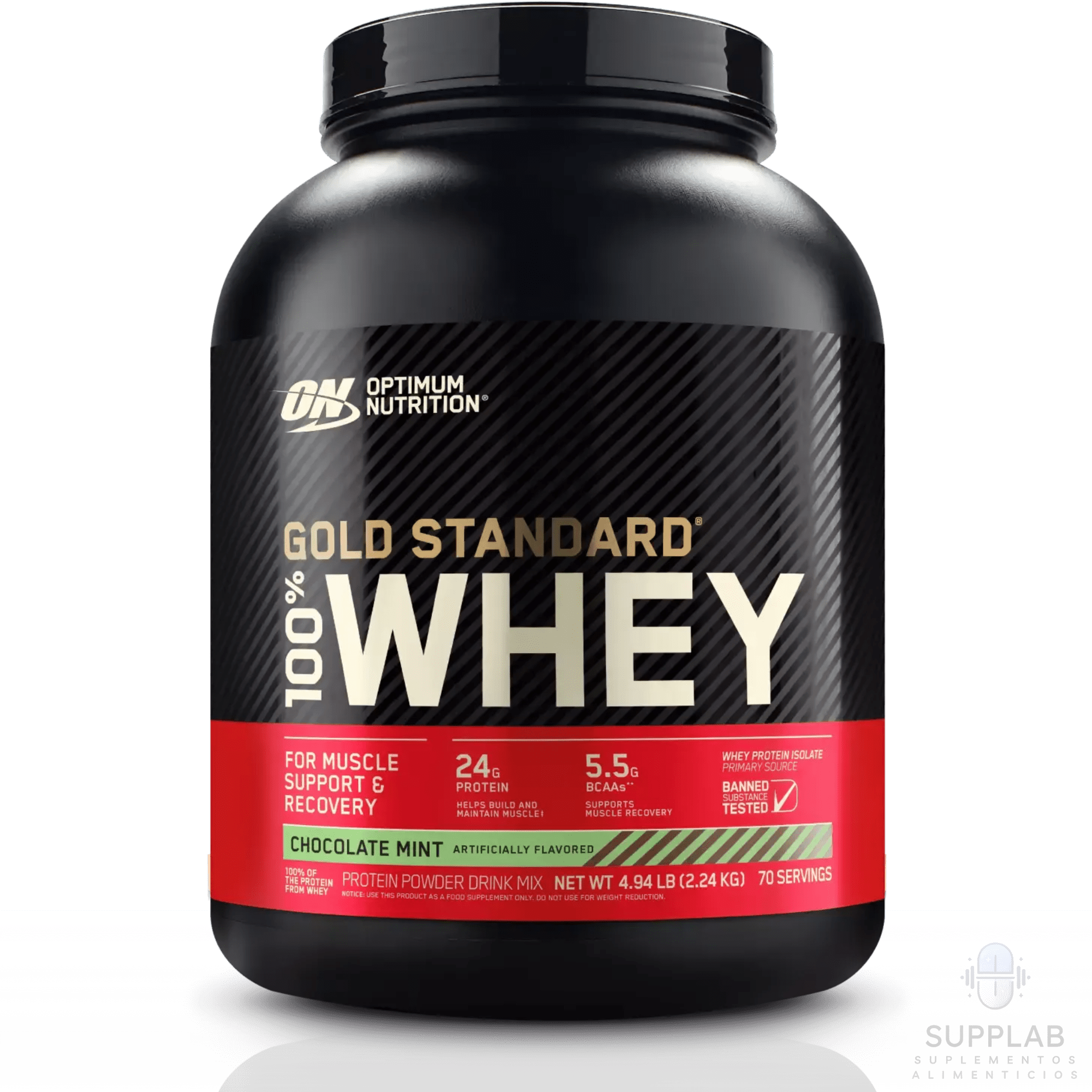 GOLD STANDARD 100% WHEY 5 LB – PROTEÍNA ON - Supplab MX