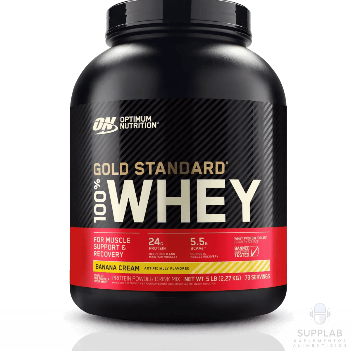GOLD STANDARD 100% WHEY 5 LB – PROTEÍNA ON - Supplab MX