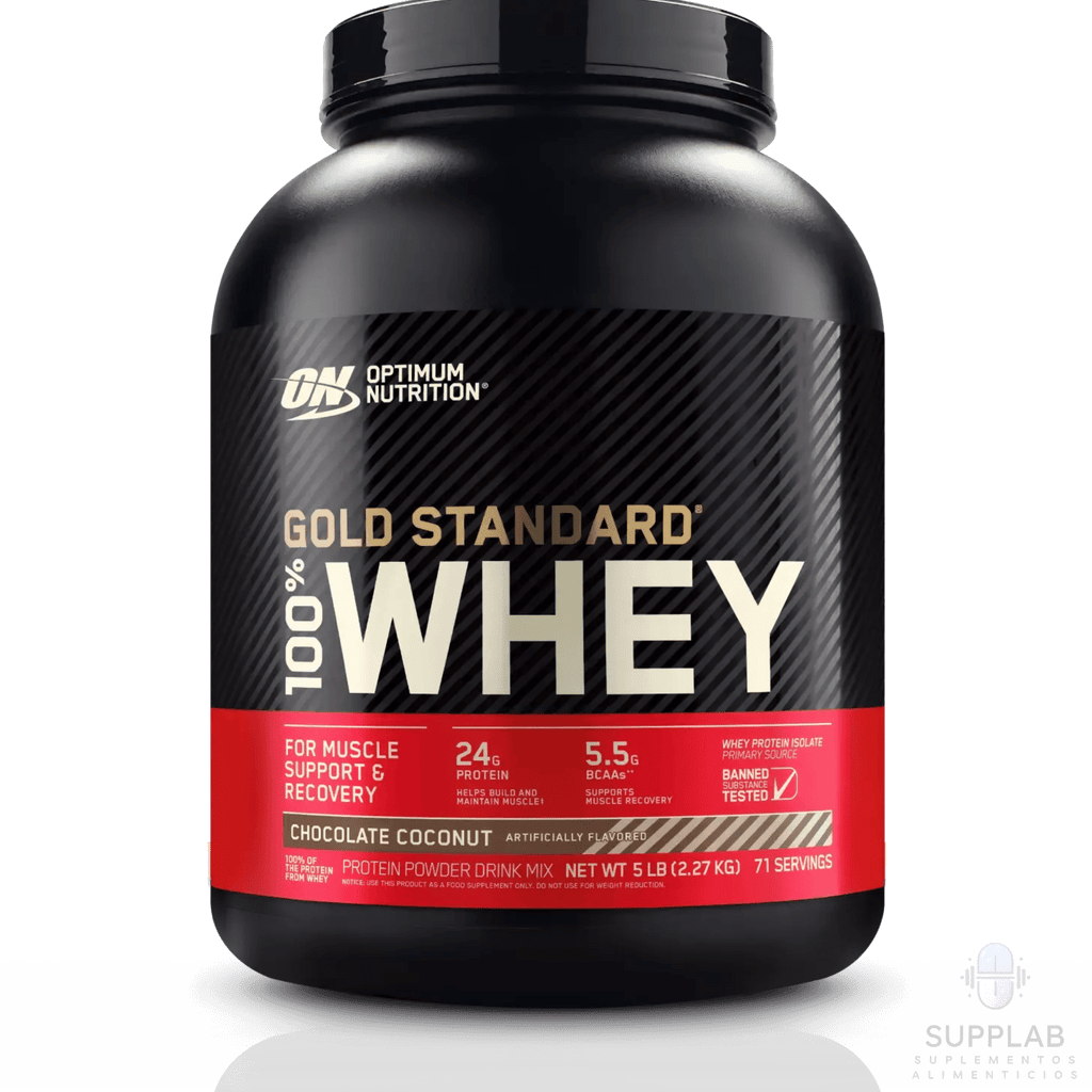 Optimum Nutrition Gold Standard 100% Whey, proteína de suero en polvo de 5 lb