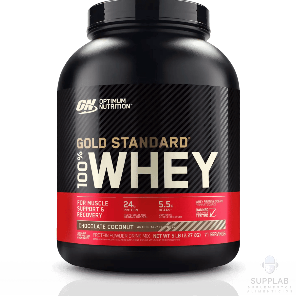 GOLD STANDARD 100% WHEY 5 LB – PROTEÍNA ON - Supplab MX