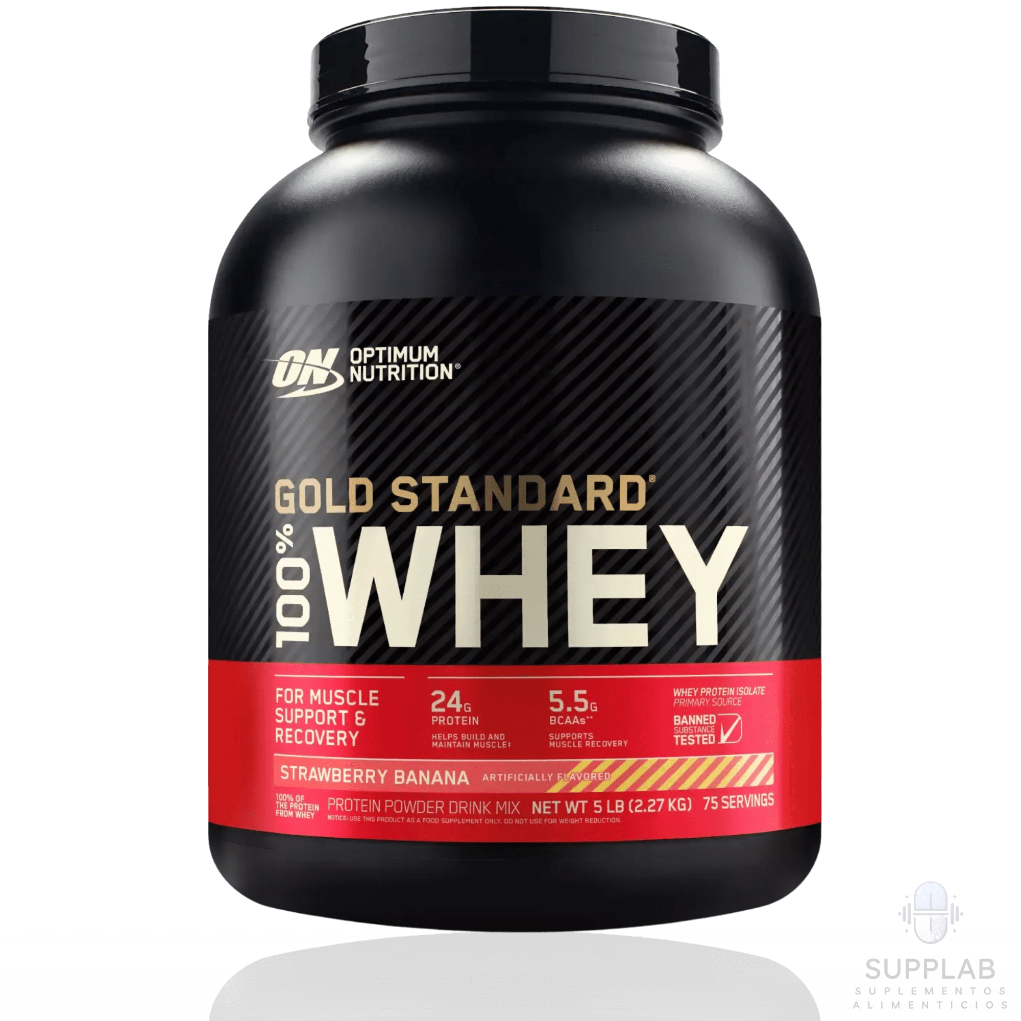 GOLD STANDARD 100% WHEY 5 LB – PROTEÍNA ON - Supplab MX