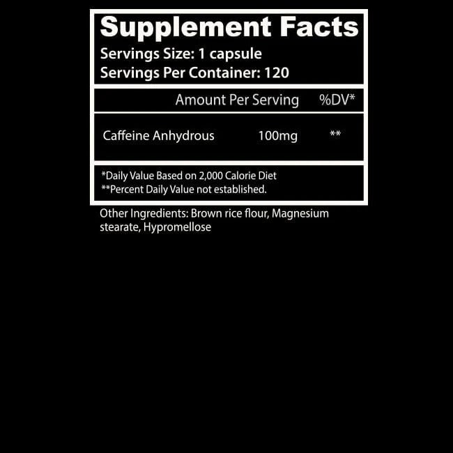 CAFEÍNA - 120 CÁPSULAS