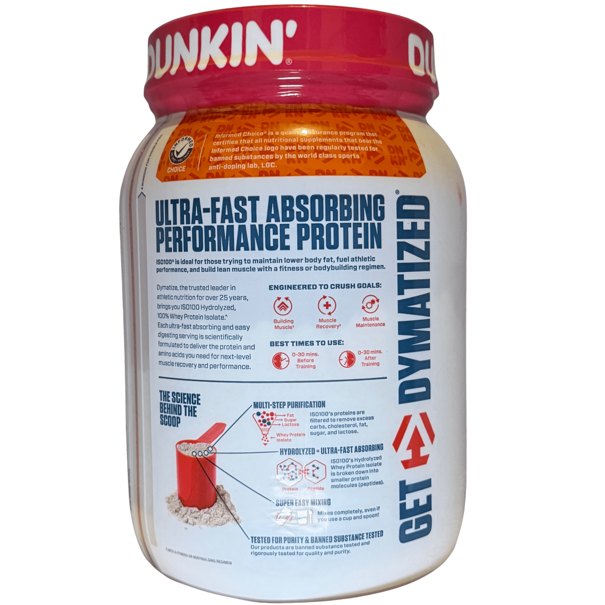 ISO 100 DYMATIZE 20 SERVICIOS – PROTEÍNA AISLADA - Supplab MX