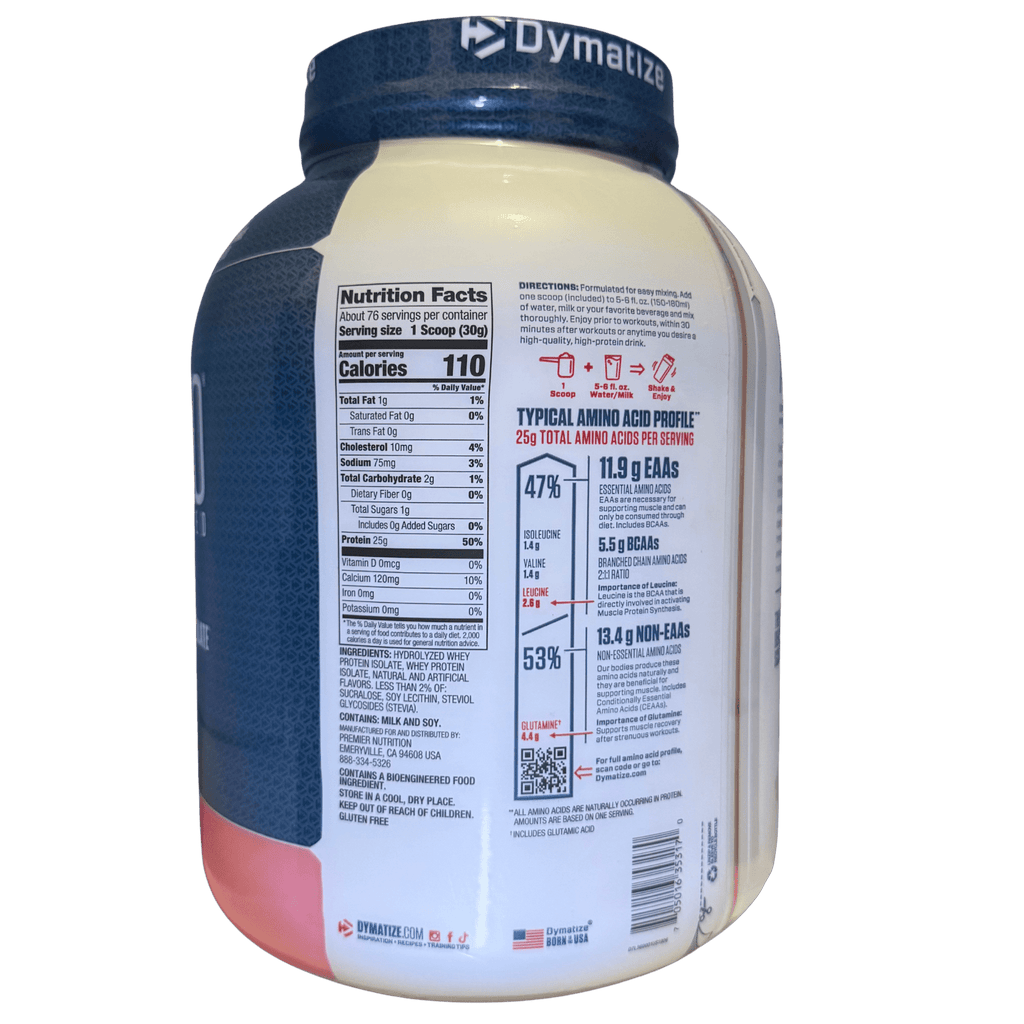 ISO 100 DYMATIZE 5 LB – PROTEÍNA AISLADA HIDROLIZADA - Supplab MX